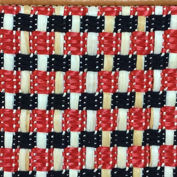 Kate spade VINTAGE STRAW '!!!! Red white and blue - Picture 3 of 5